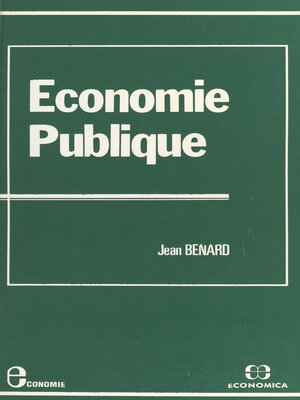 cover image of Économie publique
